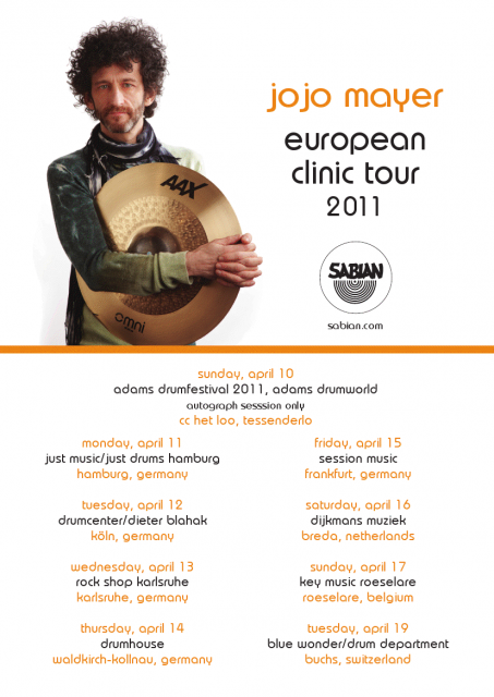 Jojo Mayer - European Clinic Tour 2011